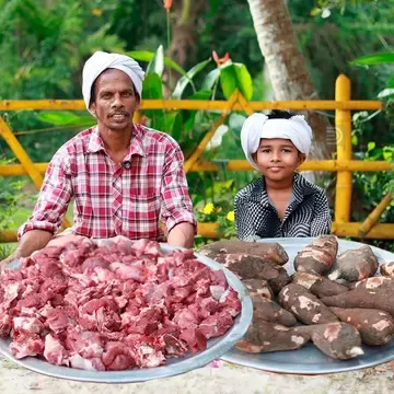 പാചകത്തിനൊരുങ്ങി സുദർശനനും കുട്ടുവും