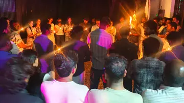 ചാവക്കാട് ബ്ലോക്ക് കമ്മിറ്റിയുടെ നേതൃത്വത്തിൽ മണത്തലയിൽ നടന്ന പ്രതിഷേധം
