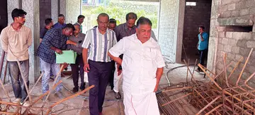 നവീകരിക്കുന്ന ചെങ്ങന്നൂര്‍ ശാസ്താംപുറം മാര്‍ക്കറ്റ്‌ സജി ചെറിയാൻ എംഎൽഎ സന്ദർശിക്കുന്നു