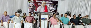 കർഷകസംഘം ജില്ലാ സമ്മേളനത്തിന്റെ ഭാഗമായി നടന്ന "കാർഷിക മേഖലയും കോർപറേറ്റുകളും' സെമിനാർ അഖിലേന്ത്യാ കിസാൻസഭ ജനറൽ സെക്രട്ടറി  ഡോ. വിജൂ കൃഷ്ണൻ ഉദ്ഘാടനം ചെയ്യുന്നു