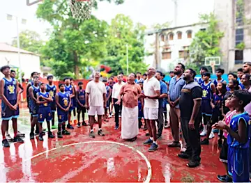 കായിക മത്സരങ്ങൾ സ്പോർട്സ് കൗൺസിൽ ജില്ലാ പ്രസിഡന്റ് വി ജി വിഷ്ണു ഉദ്ഘാടനംചെയ്യുന്നു