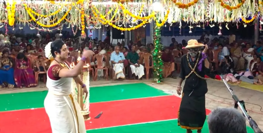 കുത്തനൂർ പടിഞ്ഞാറേത്തറ മേലൂർ തലച്ചിലവൻ ക്ഷേത്രത്തിൽ നടന്ന കണ്യാർകളി (ഫയൽ ചിത്രം)