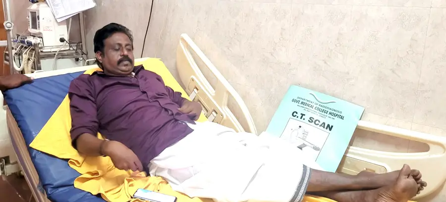ചികിത്സയിൽ കഴിയുന്ന ബൈജു കൃഷ്ണദാസ്