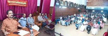 എഫ്എസ്ഇടിഒ  തൃശൂര്‍ താലൂക്ക് കണ്‍വെന്‍ഷന്‍ എന്‍ജിഒ യൂണിയന്‍ ജില്ലാ സെക്രട്ടറി പി ബി ഹരിലാല്‍  ഉദ്ഘാടനം ചെയ്യുന്നു