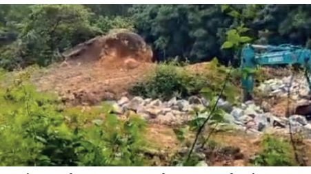 Illegal quarrying