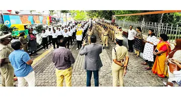 ജില്ലാ ലീഗൽ സർവീസസ് അതോറിറ്റിയും അസോസിയേഷൻ ഫോർ വളന്ററി ആക്ഷനും നടത്തിയ ‘കുട്ടികൾ കുട്ടികൾക്കുവേണ്ടി’ പരിപാടിയിൽനിന്ന്‌