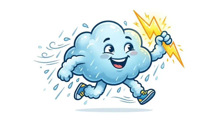 The summer rain has arrived.