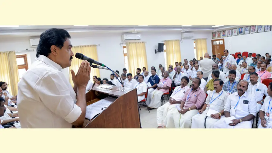 കേരള കോൺഗ്രസ് എം ജില്ലാ സമ്മേളനം ചെയർമാൻ ജോസ് കെ മാണി ഉദ്ഘാടനം ചെയ്യുന്നു
