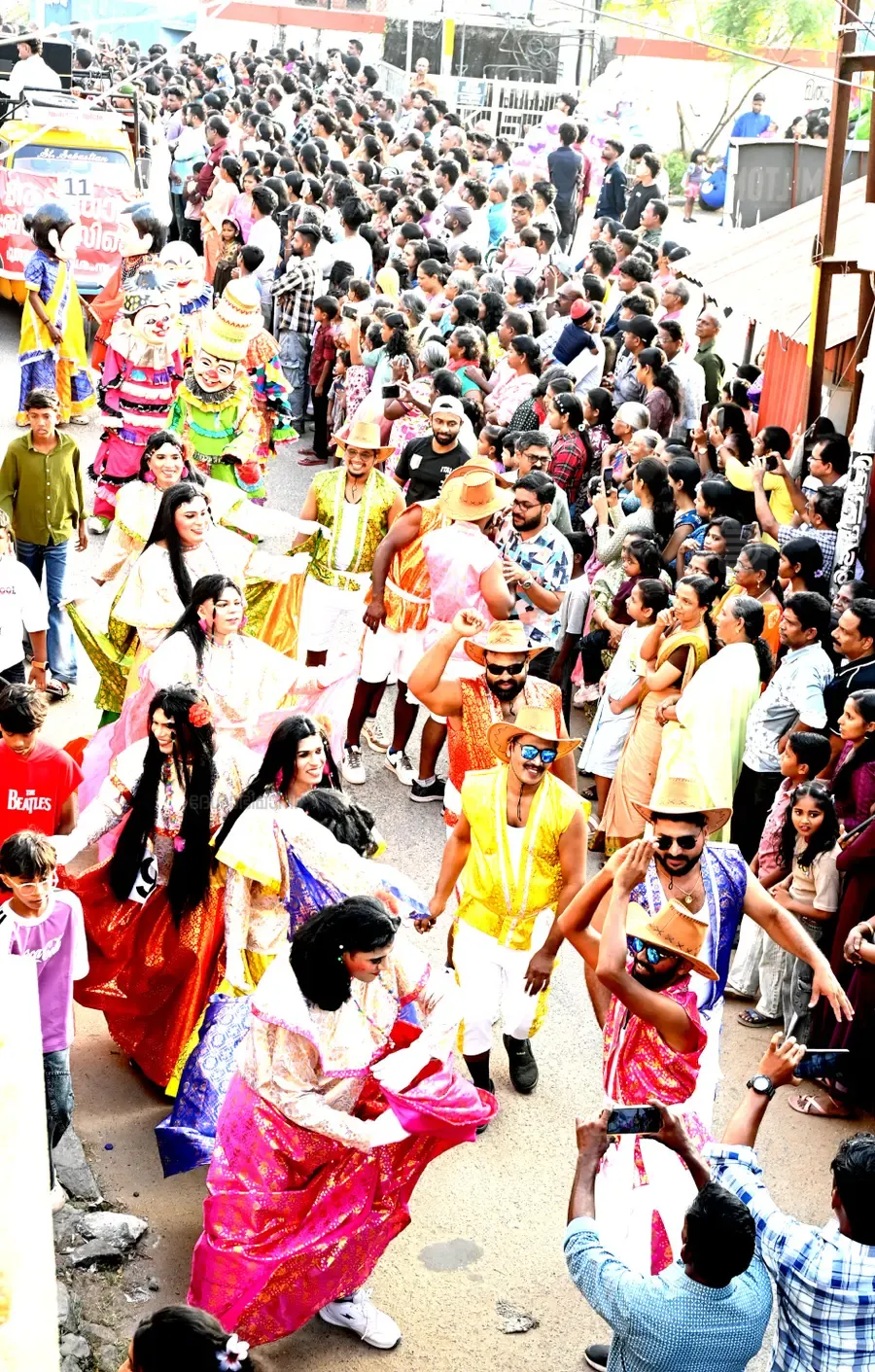 തങ്കശേരി സിവൈഎംഎസ്  ലൈബ്രറി സംഘടിപ്പിച്ച  പുതുവത്സര ഘോഷയാത്രയിൽനിന്ന്