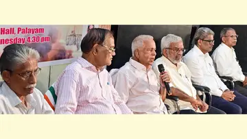 ഐഎസ്ആർഒ പെൻഷനേഴ്സ് അസോസിയേഷൻ സംഘടിപ്പിച്ച സെമിനാർ ജി മാധവൻ നായർ ഉദ്ഘാടനം ചെയ്യുന്നു