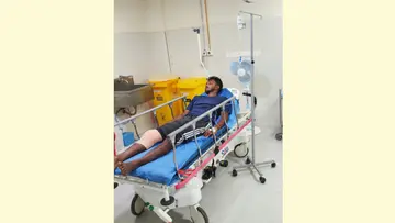    കാട്ടുപന്നി കുറുകെ ചാടി കാലിന് പരിക്കേറ്റ     ടോണി സെബാസ്റ്റ്യൻ