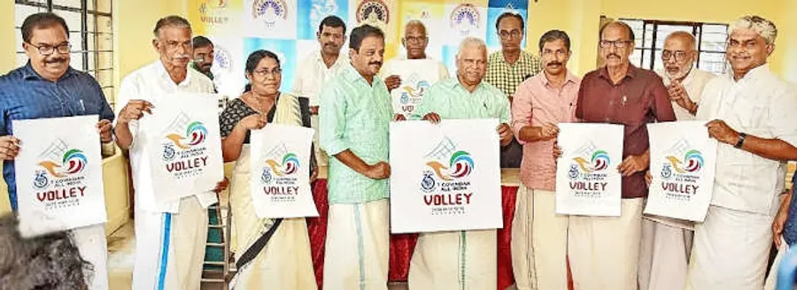 പയ്യന്നൂർ സ്പോർട്സ് ആൻ്റ് കൾച്ചറൽ ഡവലപ്മെന്റ് അസോസിയേഷൻ സംഘടിപ്പിക്കുന്ന ടി ഗോവിന്ദൻ അഖിലേന്ത്യാ രജത ജൂബിലി വോളിബോൾ ടൂർണമെന്റ് ലോഗോ എം വി ജയരാജൻ പ്രകാശിപ്പിക്കുന്നു