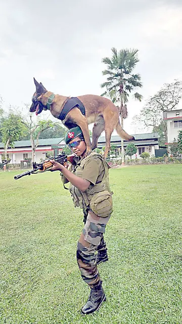 ശ്രീലക്ഷ്മി പരിശീലനത്തിനിടെ