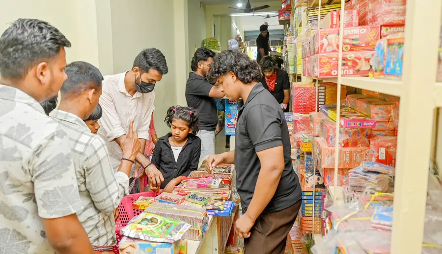 പാലക്കാട് വലിയങ്ങാടിയിലെ പടക്കക്കട