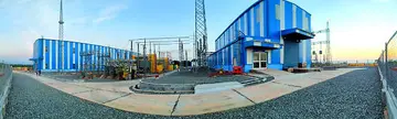 ഉഡുപ്പി –കരിന്തളം 400 കെവി പവർലൈനിന്റെ  ഭാഗമായി നിർമാണം പൂർത്തിയായ കരിന്തളം 400 കെവി സബ്സ്റ്റേഷൻ