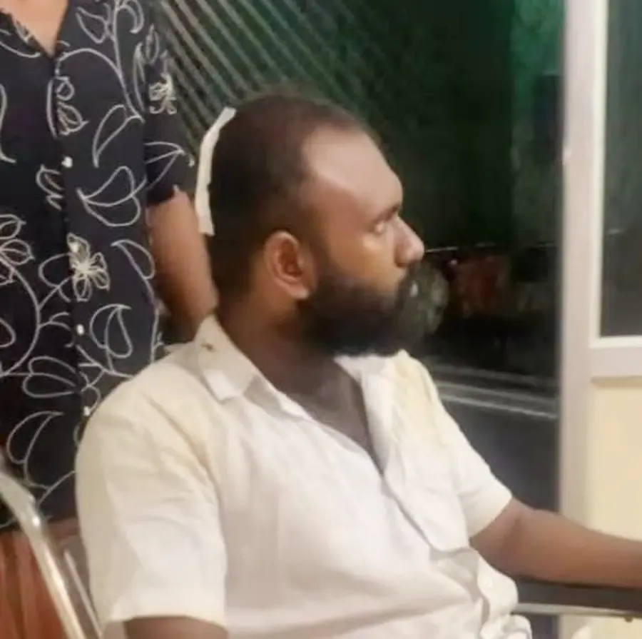 പരിക്കേറ്റ മൃദുൽ പ്രേം ജില്ലാ  ആശുപത്രിയിൽ