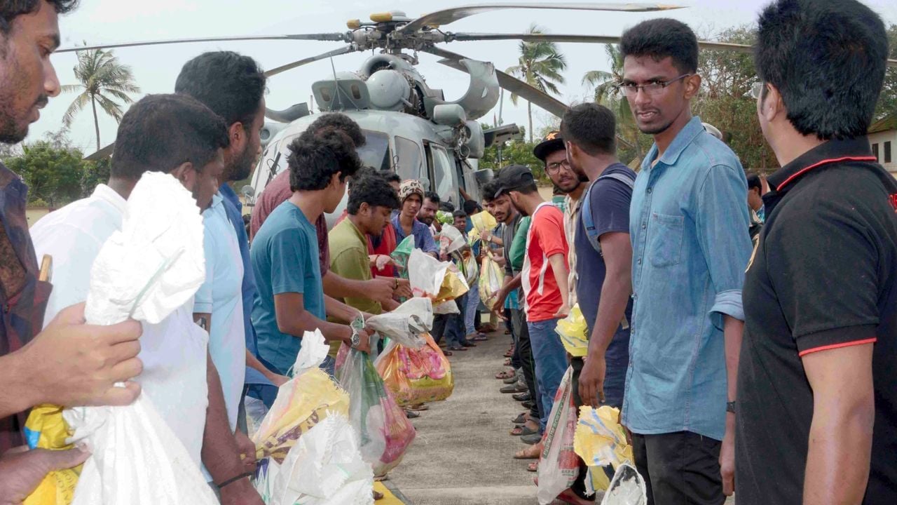 2018 flood relief camp food