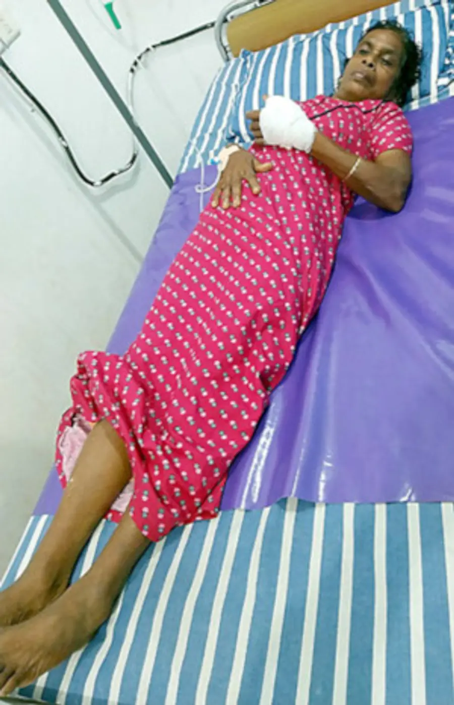  കാട്ടുപന്നിയുടെ ആക്രമണത്തിൽ പരിക്കേറ്റ കല്യാണി