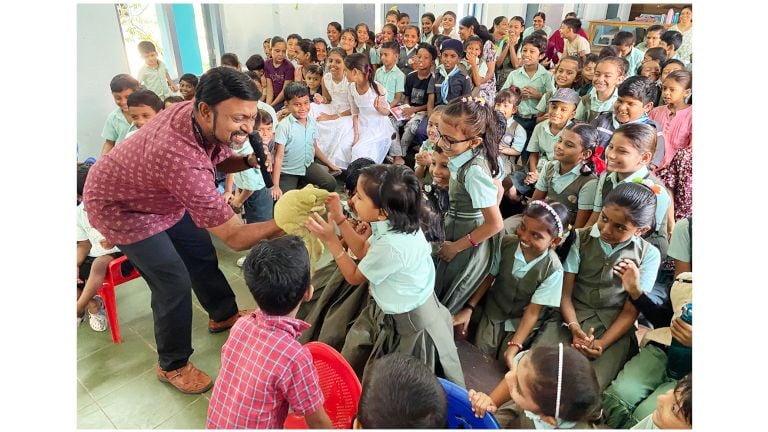 ചാല ഗവ. യുപിഎസിലെ കുട്ടികൾ ഫണ്ണി ടോക്സ് പരിപാടിയിൽ