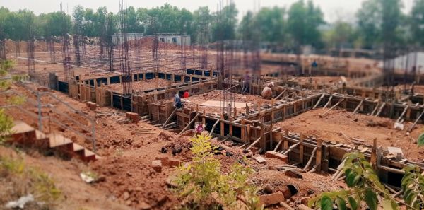 നിർമാണം പുരോഗമിക്കുന്ന ചട്ടഞ്ചാൽ ടാറ്റ ട്രസ്‌റ്റ്‌  ആശുപത്രി സമുച്ചയം