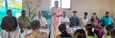 ബാലസംഘം ജില്ലാ സമ്മേളനം സംഘാടകസമിതി രൂപീകരണയോഗം സിപിഐ എം ജില്ലാ സെക്രട്ടറിയറ്റംഗം പി ജനാർദനൻ ഉദ്ഘാടനംചെയ്യുന്നു