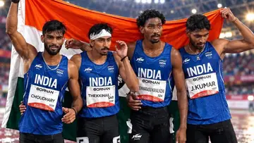 4x400 relay men india team