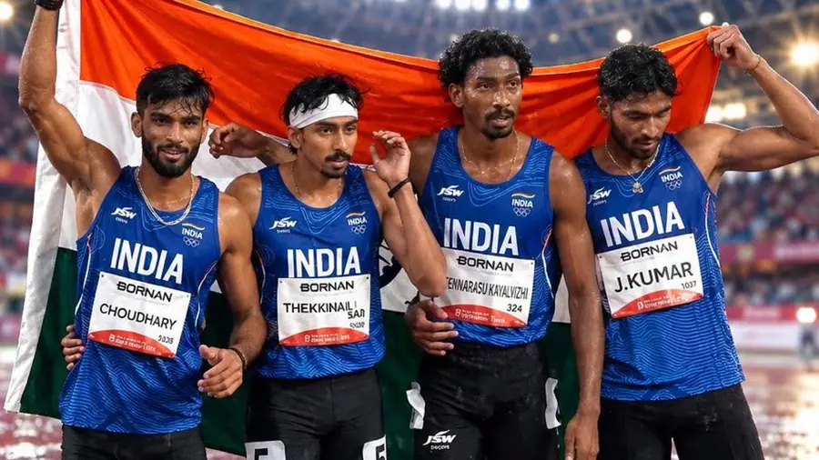 4x400 relay men india team 