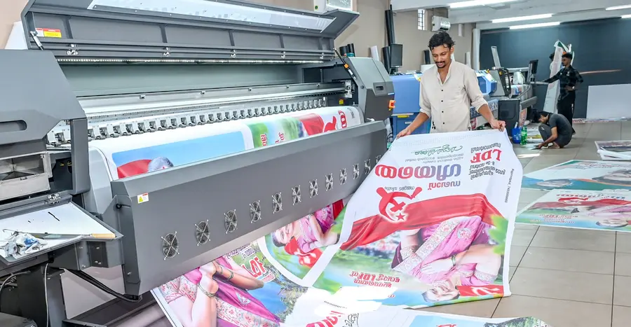 പാലക്കാട്‌ മേട്ടുപ്പാളയം സ്‌ട്രീറ്റിലെ പ്രിന്റിങ്‌ യൂണിറ്റിൽനിന്നുള്ള കാഴ്‌ച