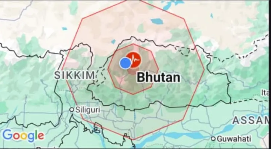 earthquake in bhutan