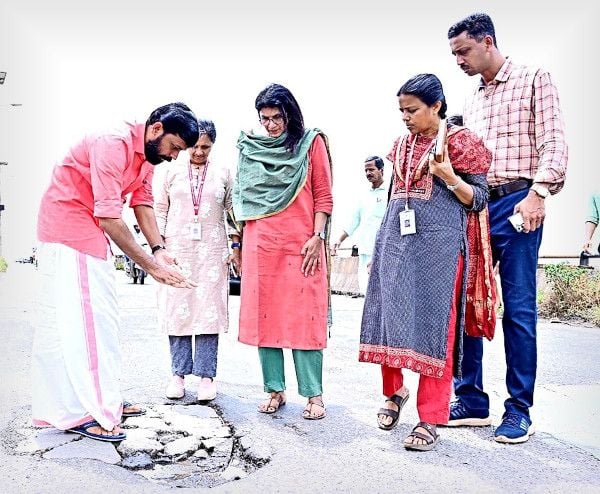 എം വിജിൻ എംഎൽഎയുടെ നേതൃത്വത്തിൽ വിദഗ്‌ധസംഘം താവം  മേൽപ്പാലം പരിശോധിക്കുന്നു