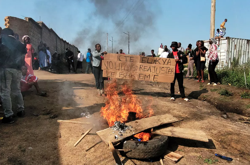 ebola protest