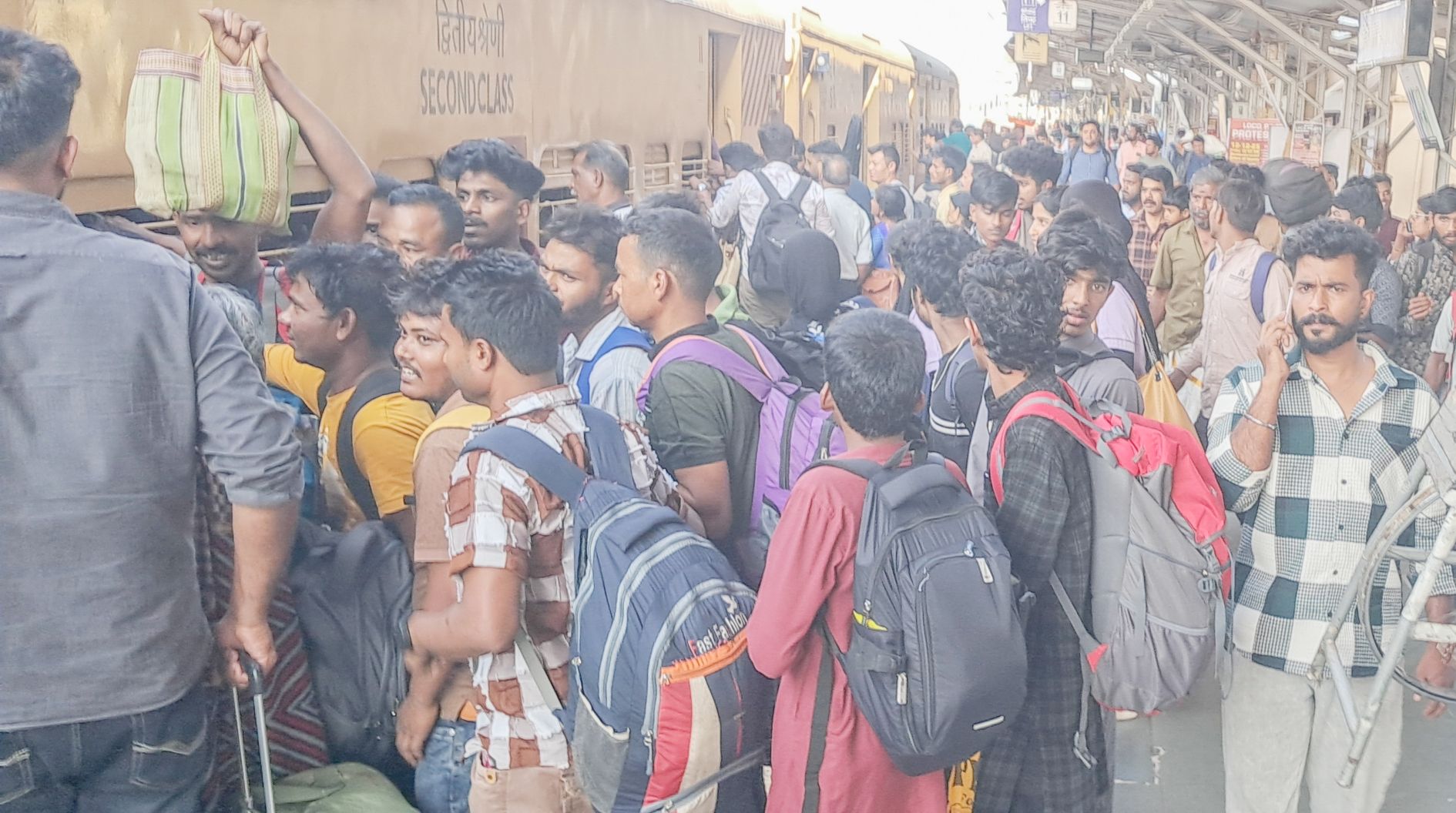 There is no leg room in the trains