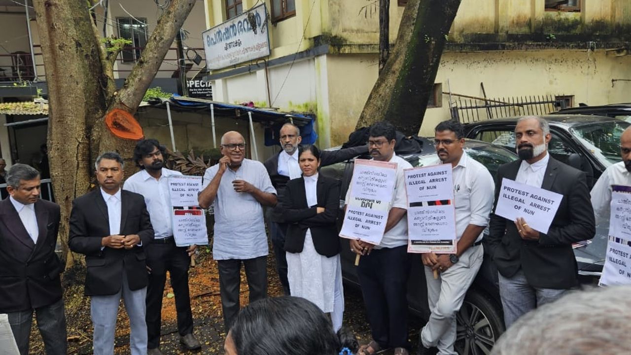 AILU Protest on nuns arrest