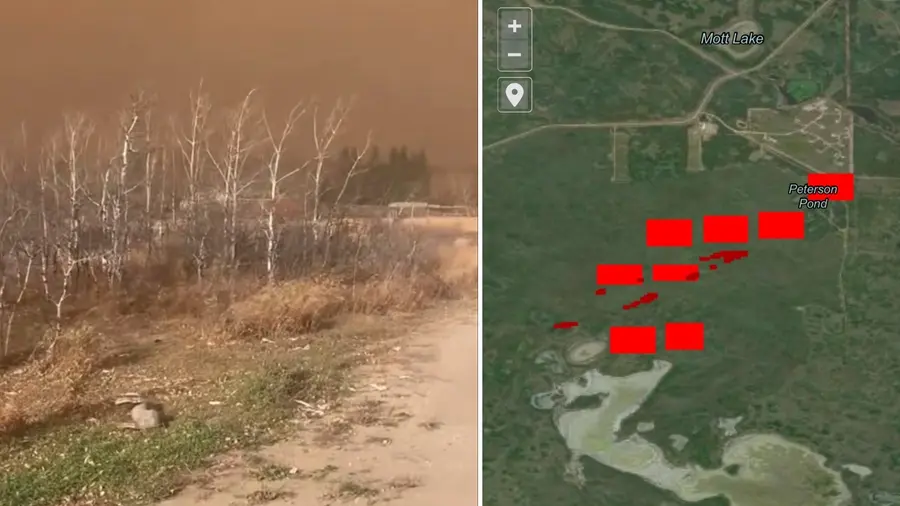 Alberta military base fire