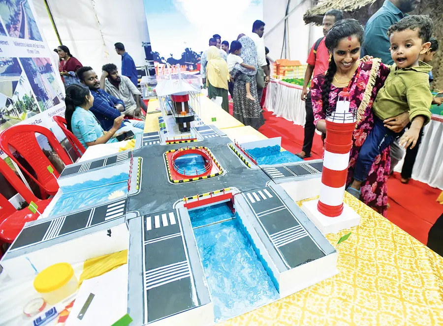 Those who see the Alappuzha Lighthouse model at the Public Works Department's headquarters