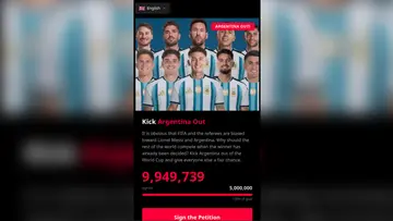 Argentina out