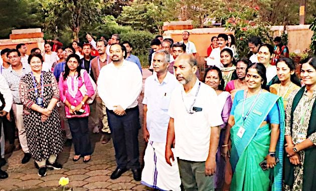 വിവിധ സംസ്ഥാനങ്ങളിൽ നിന്നെത്തിയ വിദഗ്ദ്ധ ഡോക്ടർമാരുടെ സംഘം  മുഹമ്മ ഗവ. ആയുർവേദ ആശുപത്രി സന്ദർശിക്കുന്നു 
