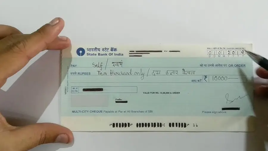 BANK CHEQUE