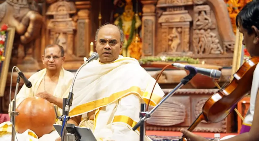 ചെമ്പൈ സംഗീതോത്സവത്തിൽ സുധ രഞ്ജിത്, ഡല്ഹി സുന്ദരരാജൻ എന്നിവർ അവതരിപ്പിച്ച വിശേഷാല് കച്ചേരി