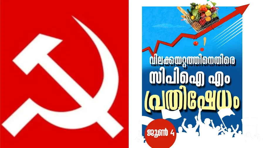 CPIM protest on Inflation