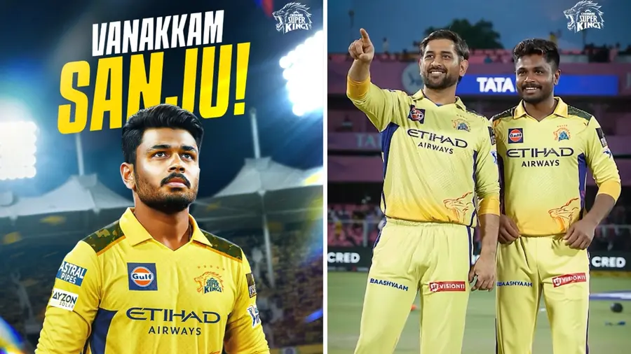 CSK Welcomes Sanju