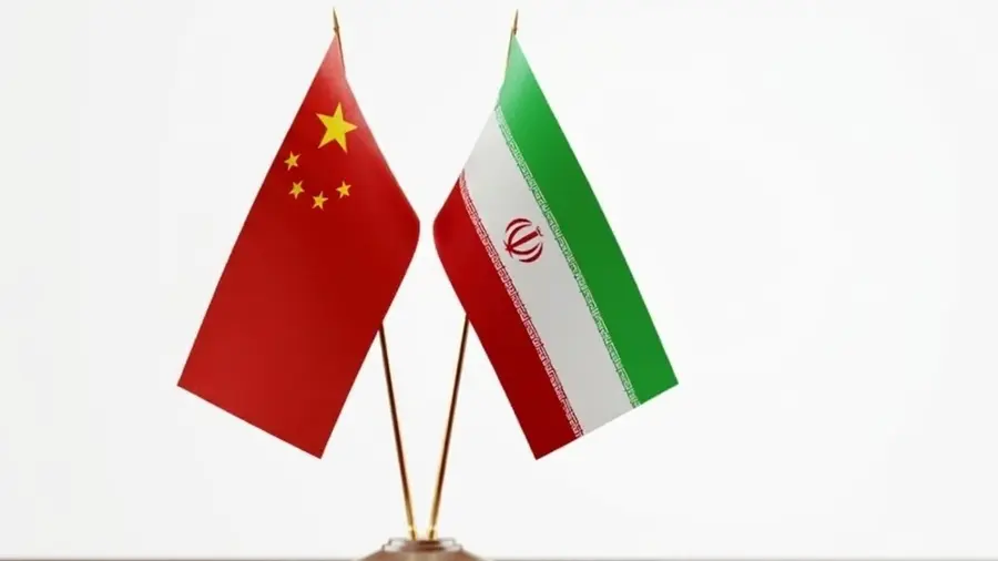China Iran Flags