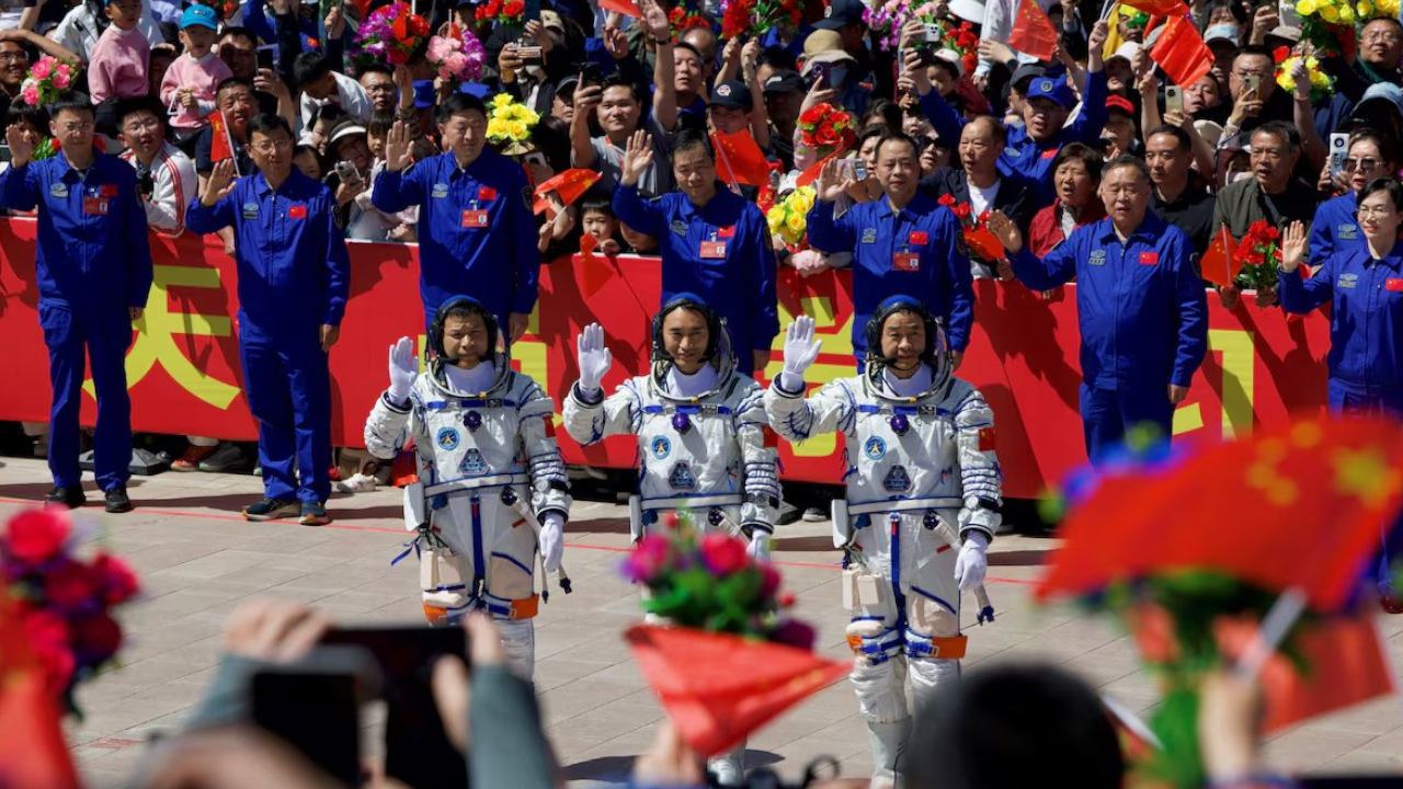 China Launches 3 Astronauts To Its Space Station