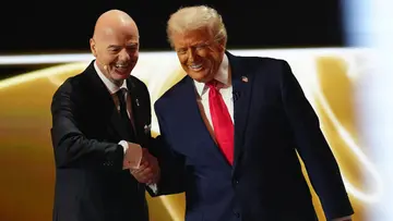 DONALD TRUMP AND INFANTINO