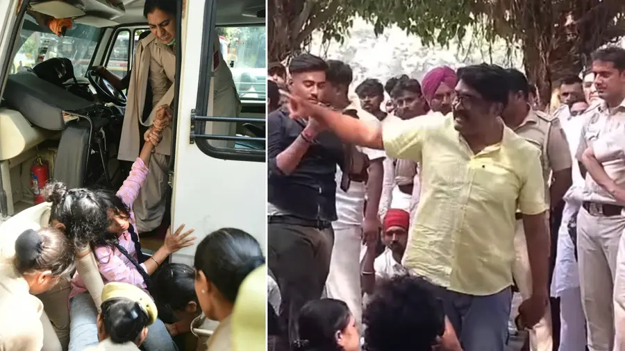 Delhi SFI Leaders arrest A A Rahim Nangloi Stadium
