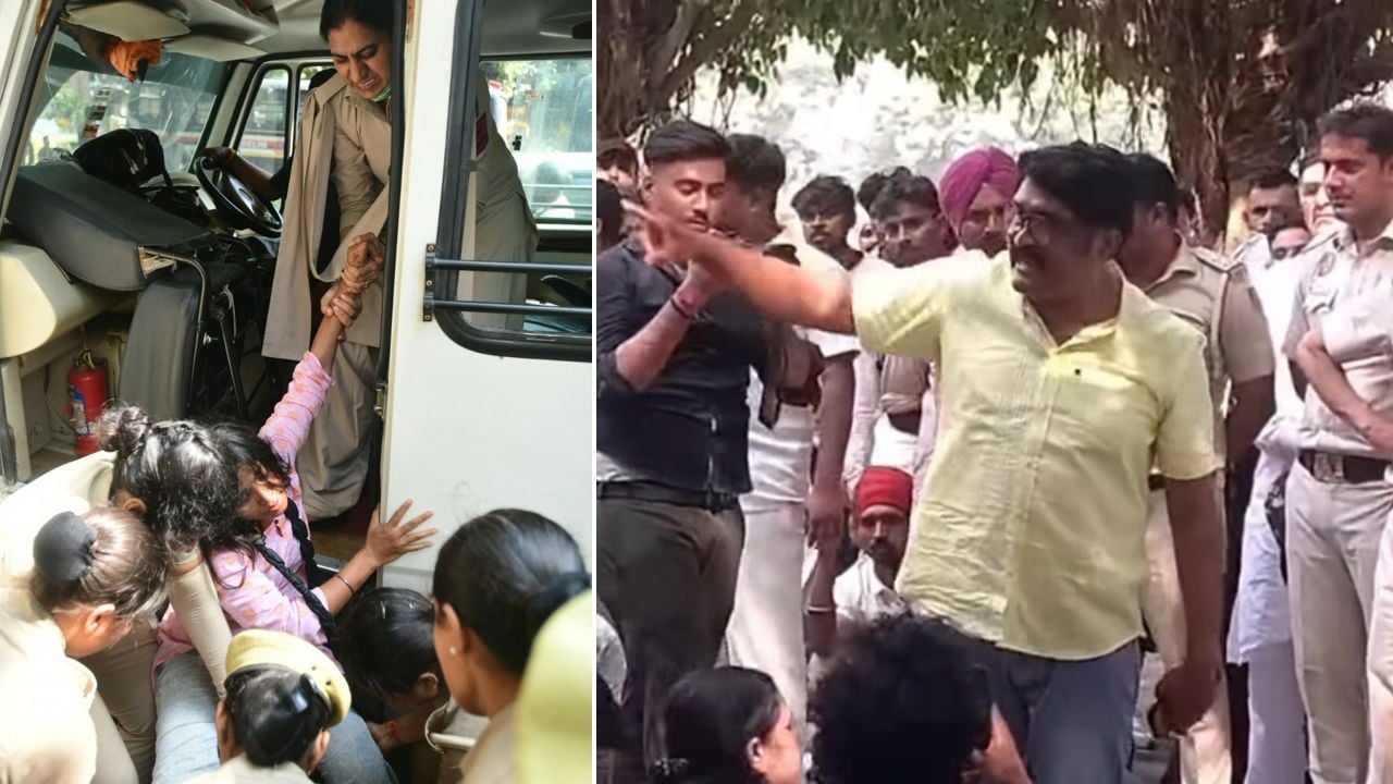 Delhi SFI Leaders arrest A A Rahim Nangloi Stadium