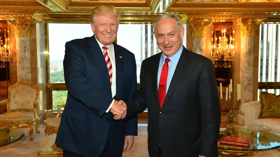 Donald Trump and Israeli Prime Minister Benjamin Netanyahu