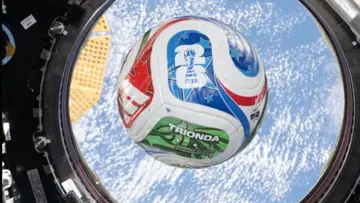 FOOTBAL WC BALL IN SPACE