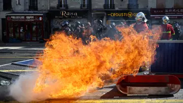 FRENCH STUDENTS PROTEST