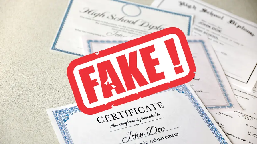 Fake PhD Certificate